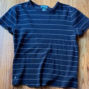 Vintage Ralph Lauren Black Striped Top